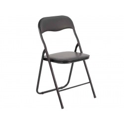 Sedia Pieghevole Metallo/Velluto-nero-imbottitura diversità sedia sedia ospiti beistellstuhl 